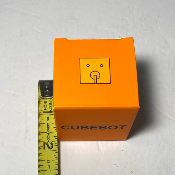 NIB Areaware Cubebot Micro (Orange) NEW IN BOX with Insert Made Of Wood/… - Picture 6 of 9